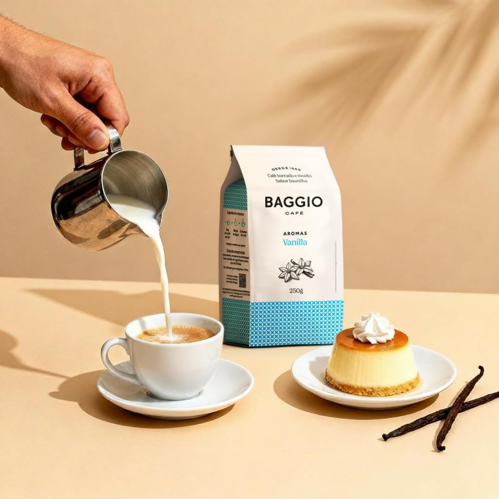 Baggio Café Torrado e Moído Aroma Vanilla 250g