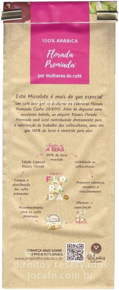Café Torrado e Moído Florada Canéfora Rituais 3 Corações Pacote 250g