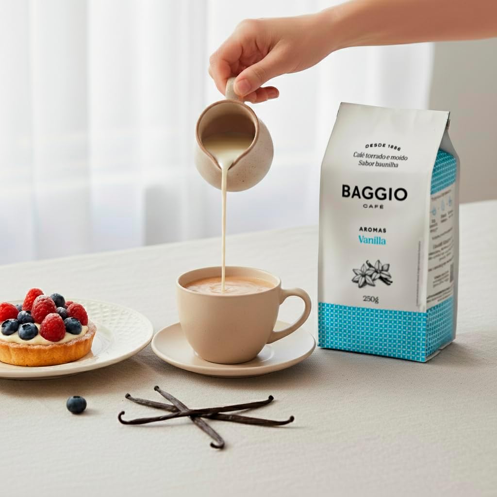 Baggio Café Torrado e Moído Aroma Vanilla 250g