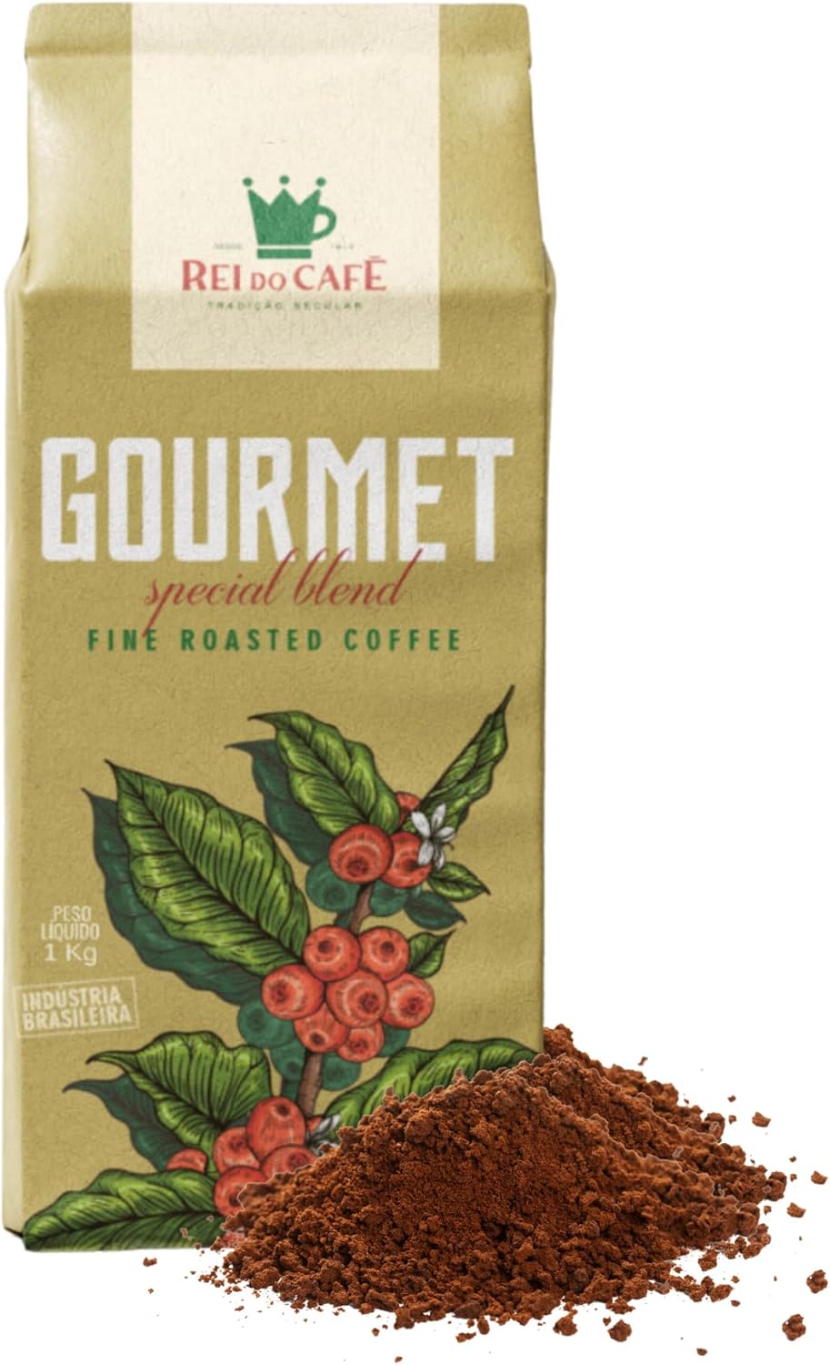 Rei Do Café Moido Gourmet Arábica Alta Mogiana Cafeteria Tradicional de Santos 250g