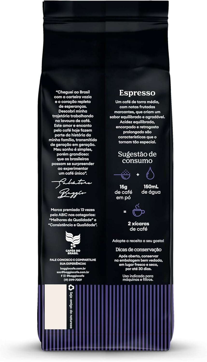 Baggio Café Espresso Grão 500g