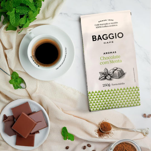 Baggio Café Torrado e Moído Aroma de Chocolate com Menta 250g