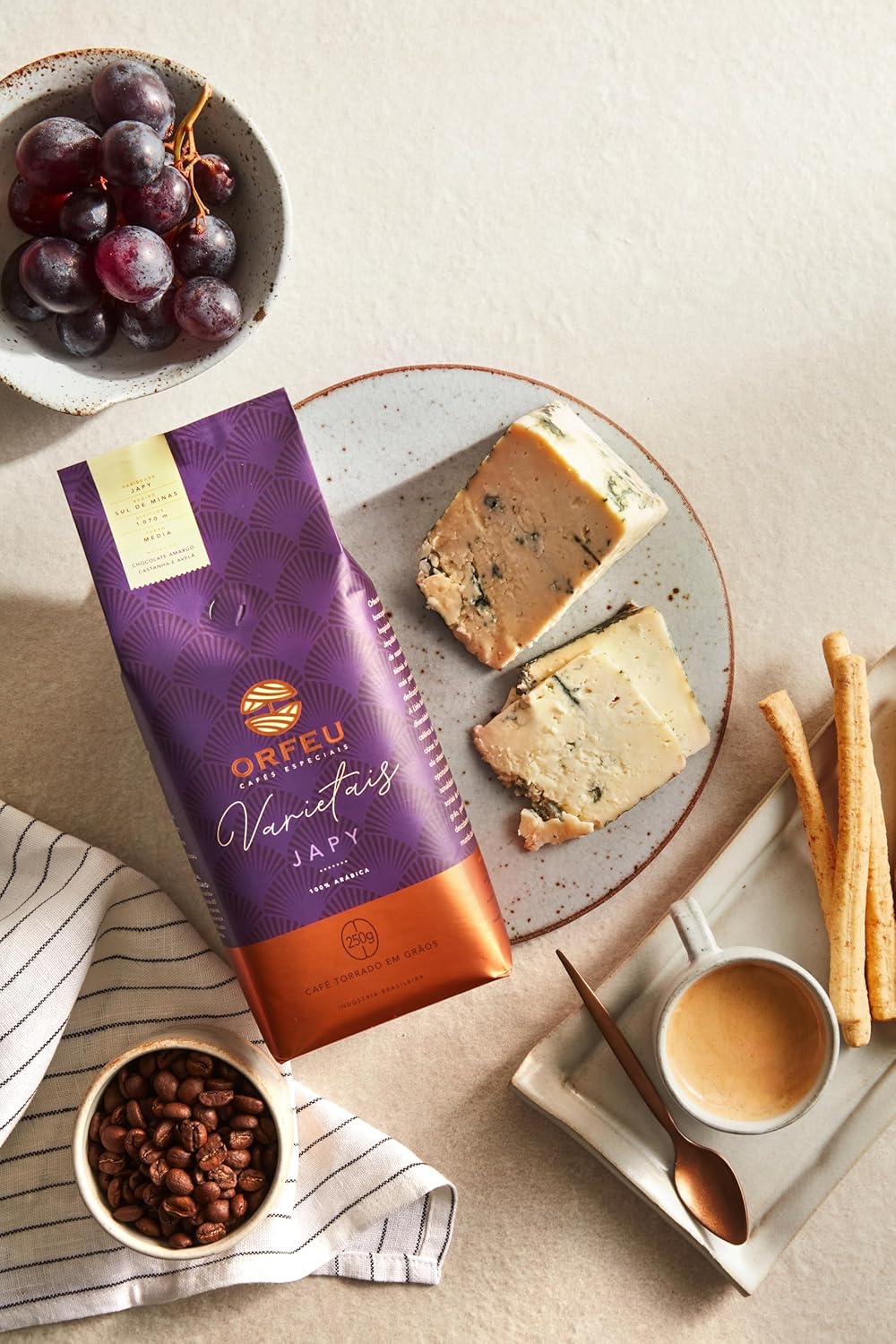 Orfeu Café em grãos Japy 250g