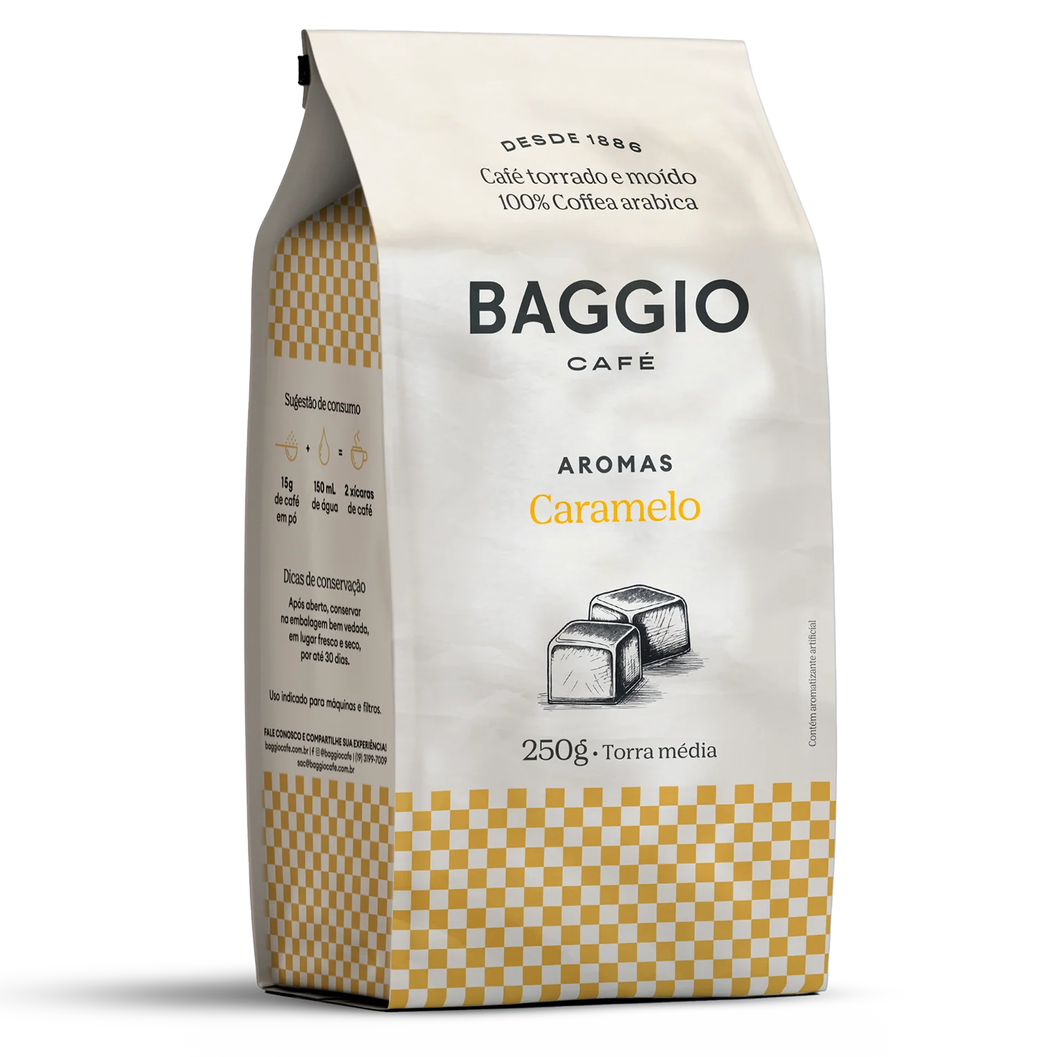 Baggio Café Torrado e Moído Aroma de Caramelo 250g