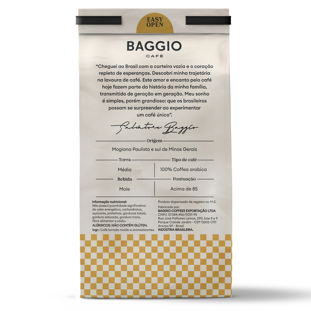 Baggio Café Torrado e Moído Aroma de Caramelo 250g
