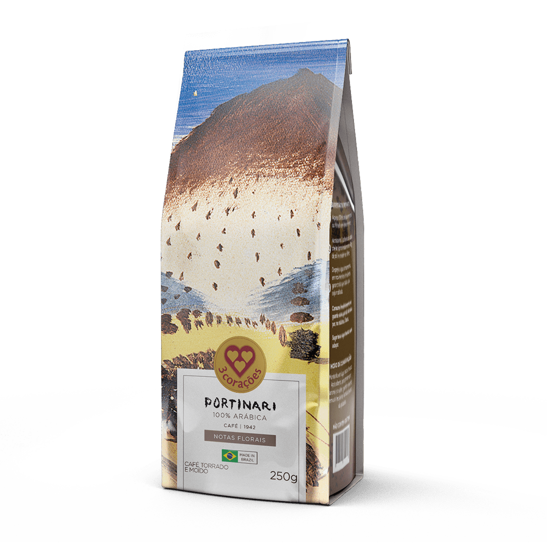 Café Torrado e Moído Portinari, Floral Notes, Gourmet 3 Corações 250g