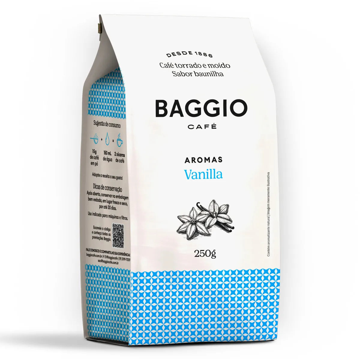 Baggio Café Torrado e Moído Aroma Vanilla 250g